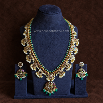 Grand Ruby Green Necklace Set