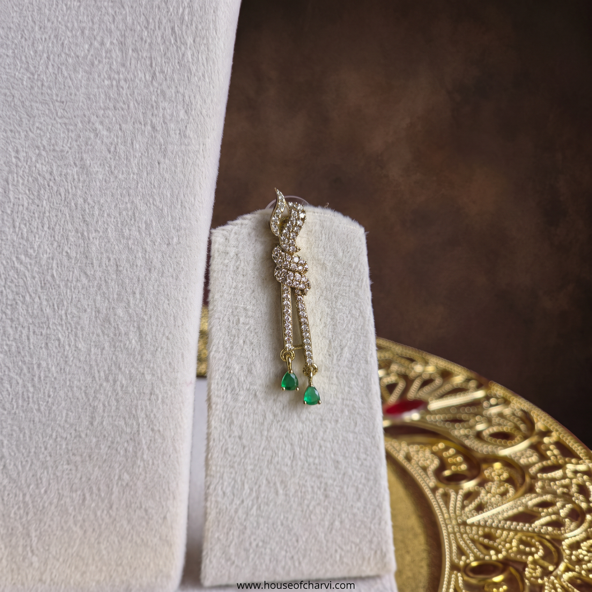 Green CZ Necklace Set