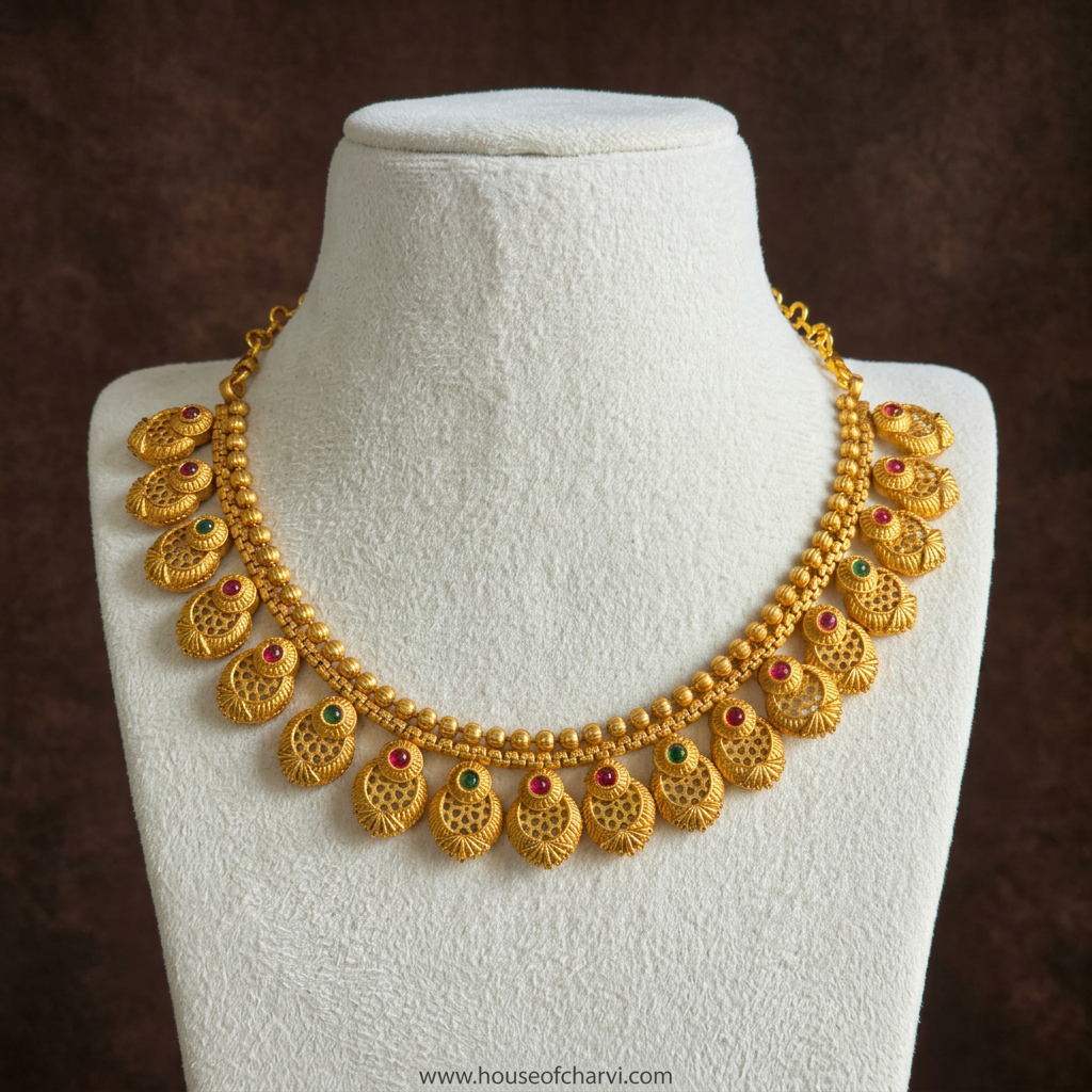 Traditional Coin Motif Necklace Set