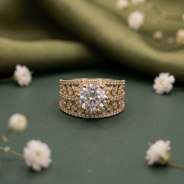 Classic Solitaire CZ Statement Ring