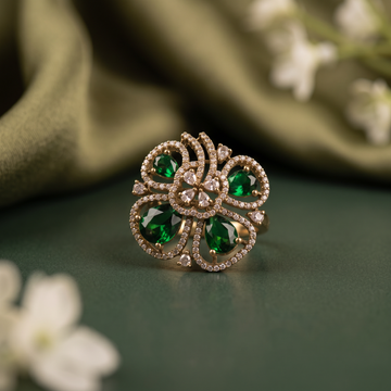 Emerald Bloom Ring