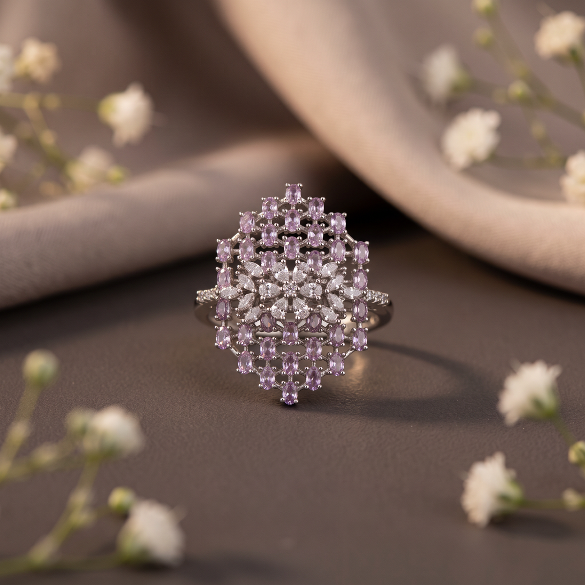 Amethyst Bloom Ring
