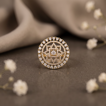 Crystal Halo Ring