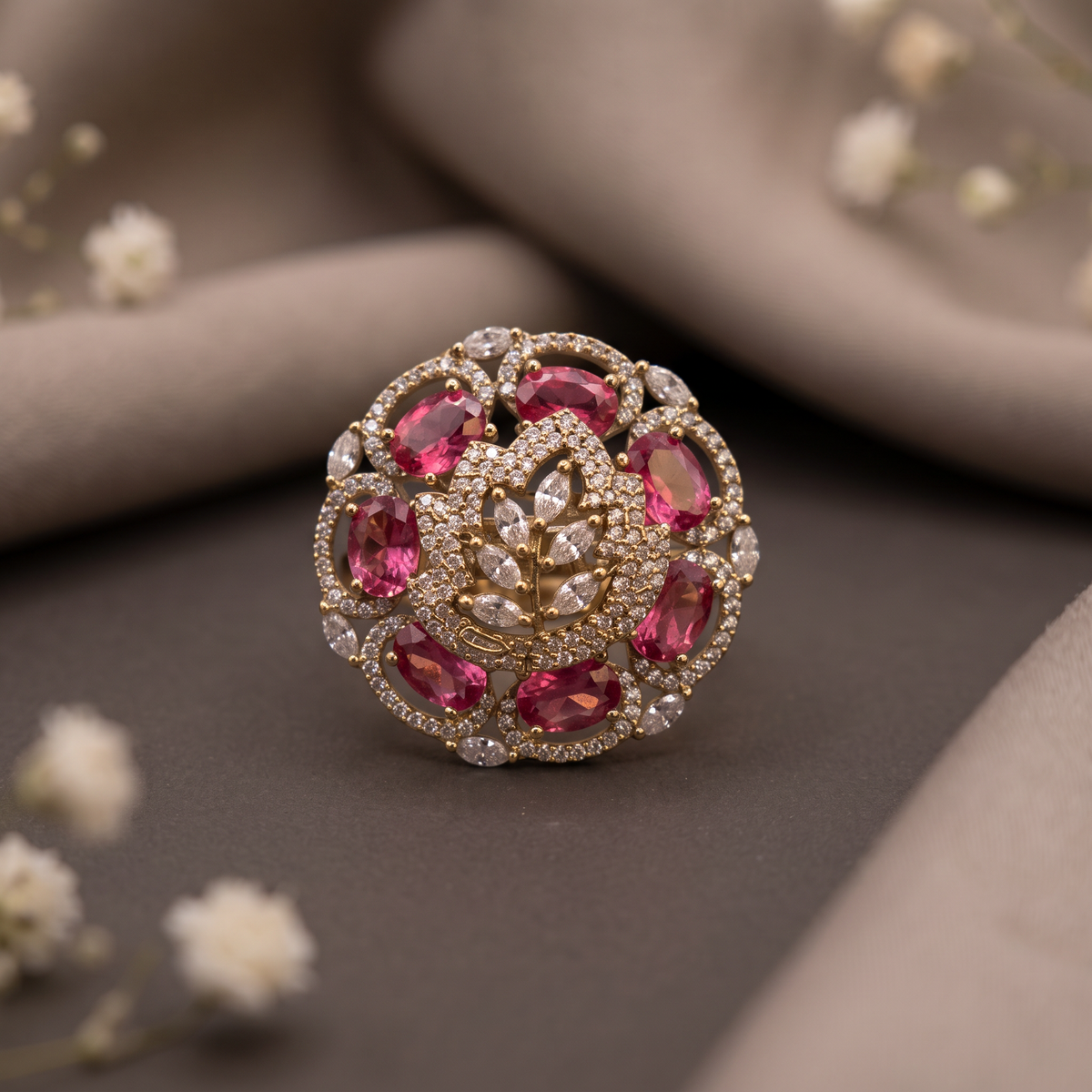 Pink Bloom Ring