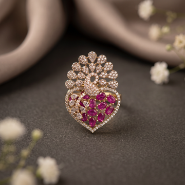 Ruby Peacock Ring