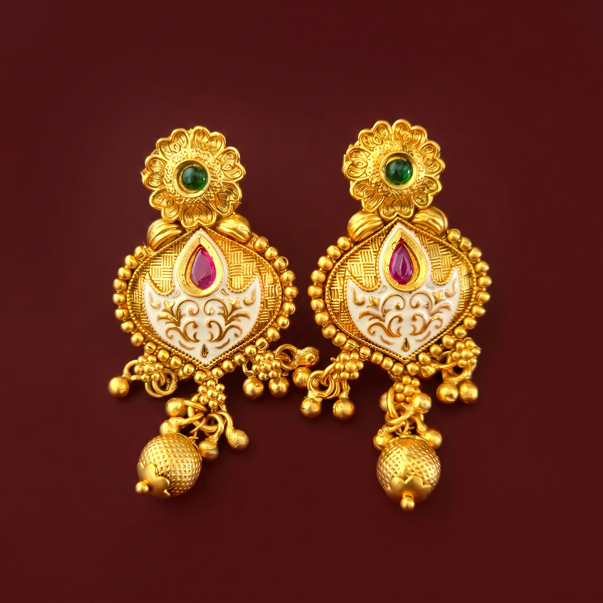 Antique Meenakari Choker Set