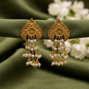 Pearl Drop Statement Earrings