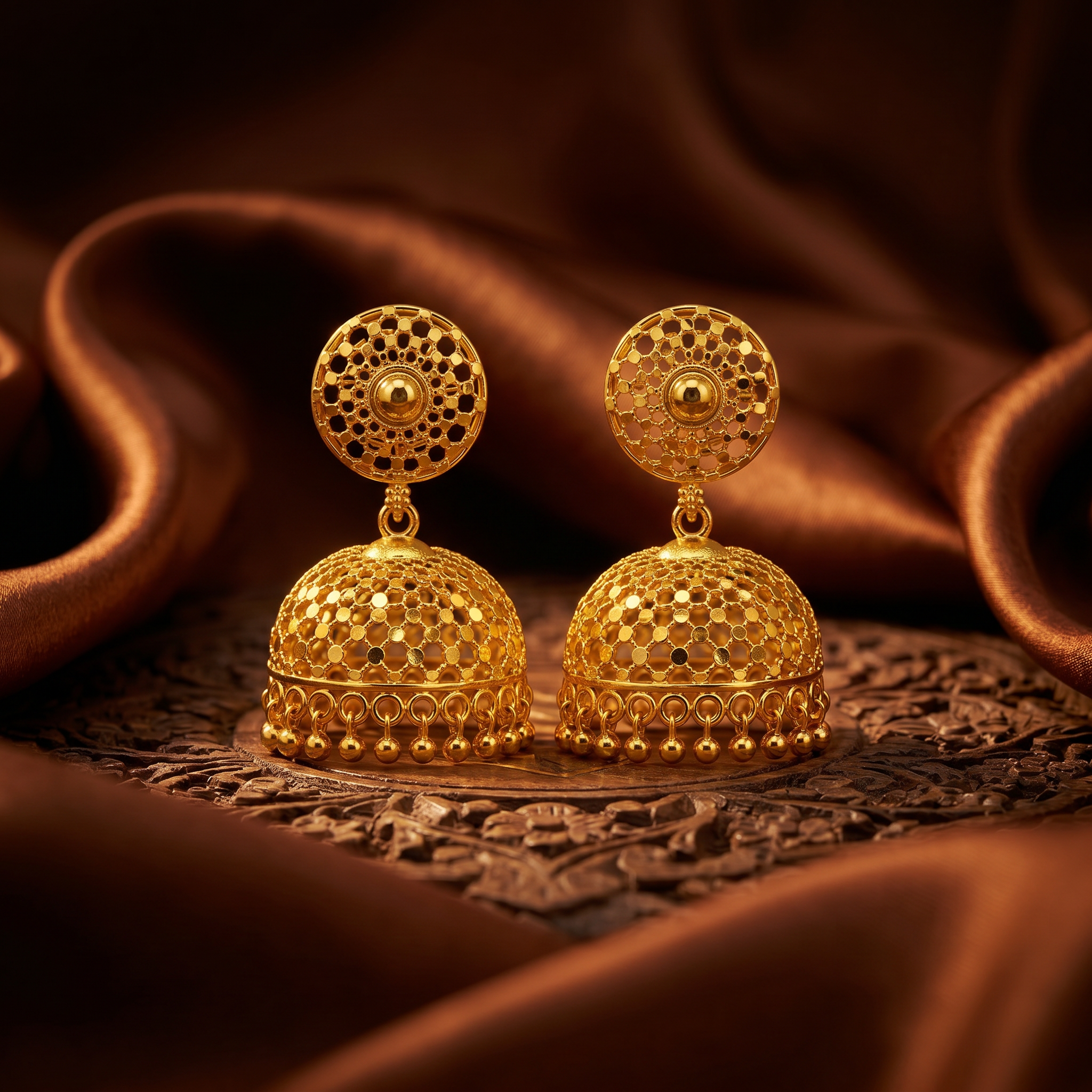 Micro Gold Plated Jhumkas 8