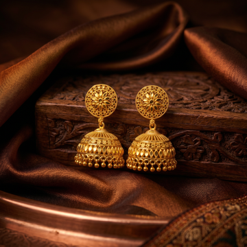 Micro Gold Plated Jhumkas 5