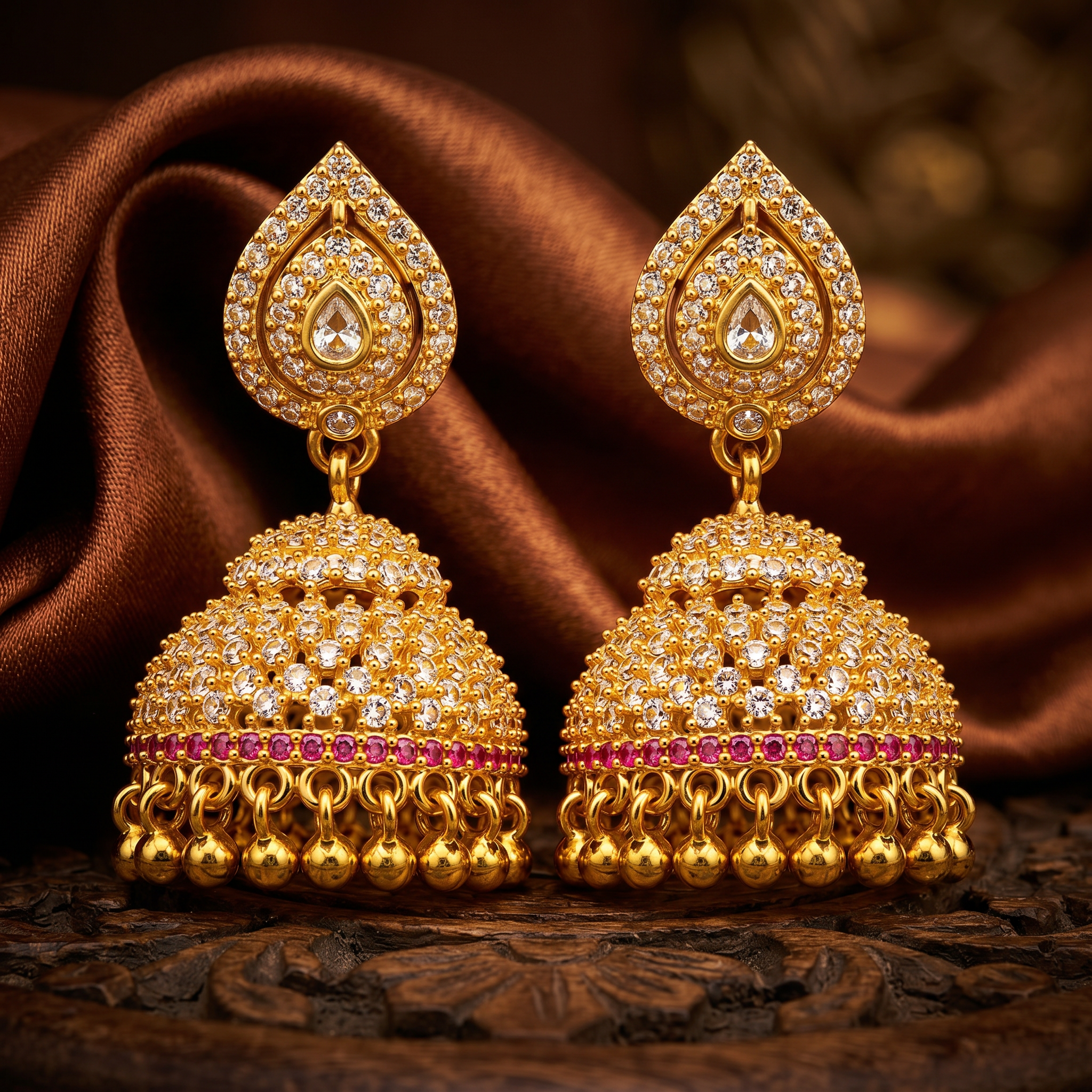 Micro Gold Plated Jhumkas 3