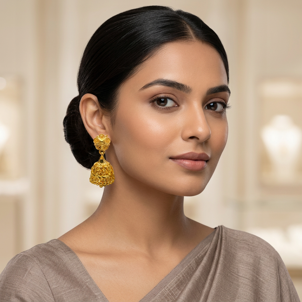 Classic MicroGold Jhumka (Small)