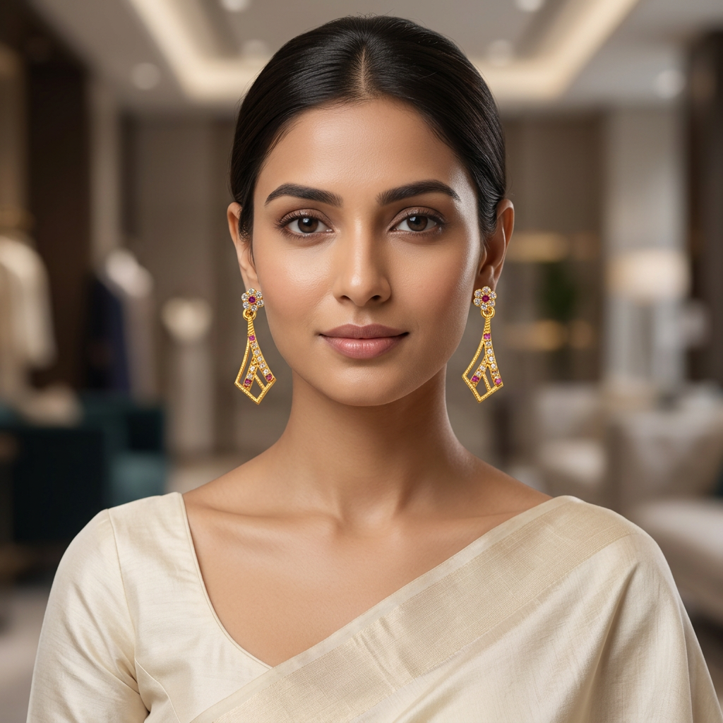 Celestial Bloom Drop Earrings