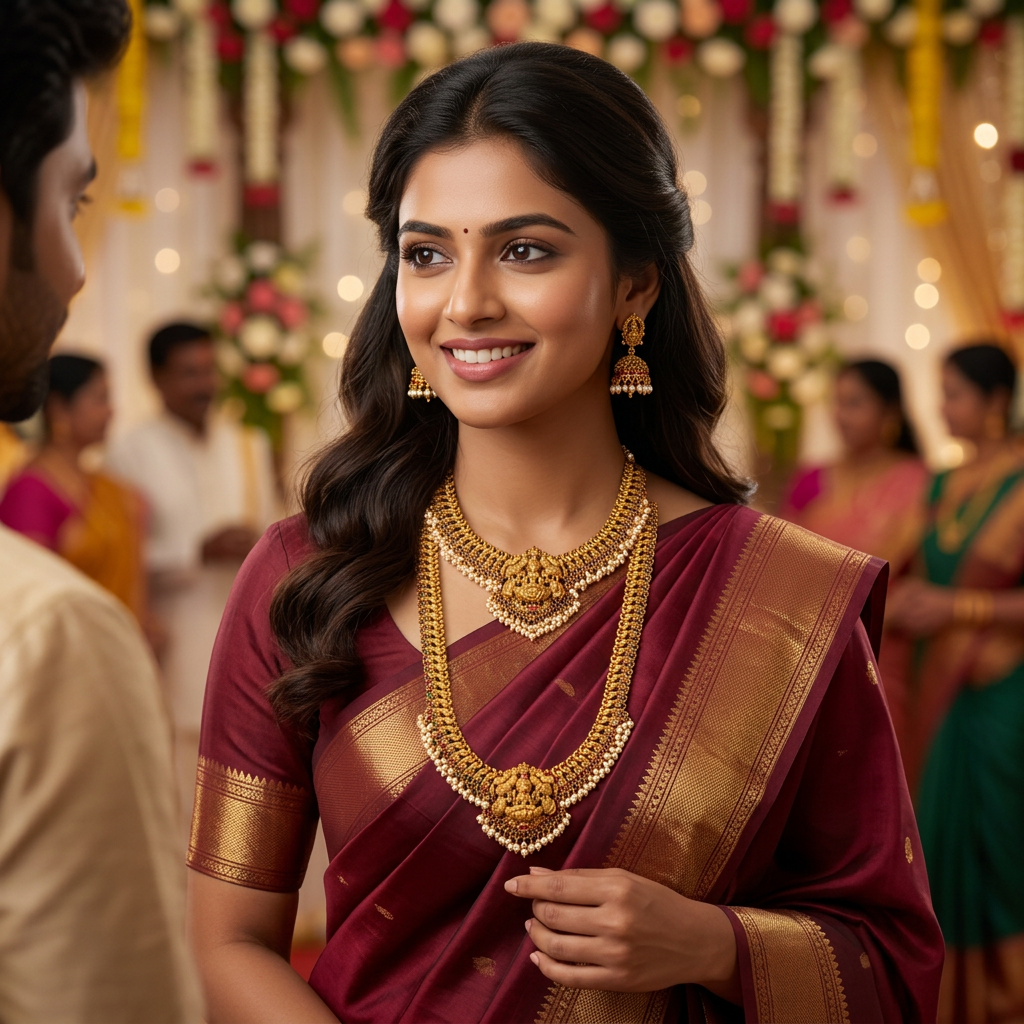 Lakshmi Pearl Bridal Set