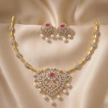 Royal Kundan Pearl Drop Necklace Set