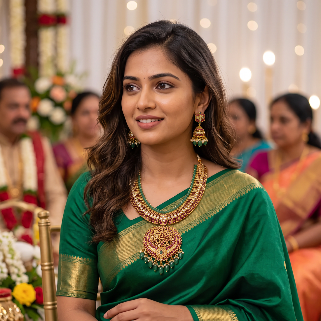 Royal Ruby Kempu Kundan Necklace