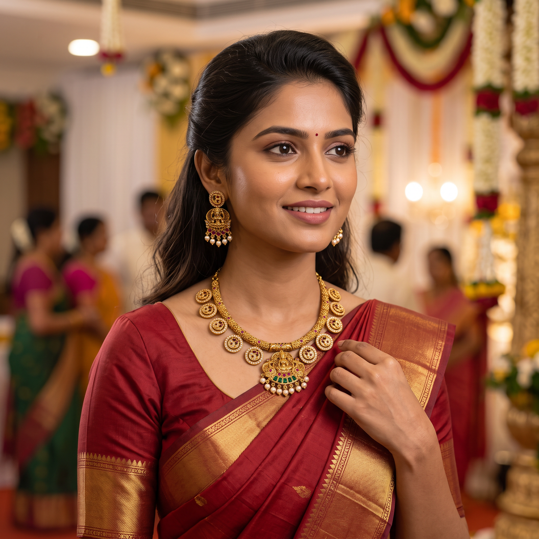 Lakshmi Coin Necklace Set