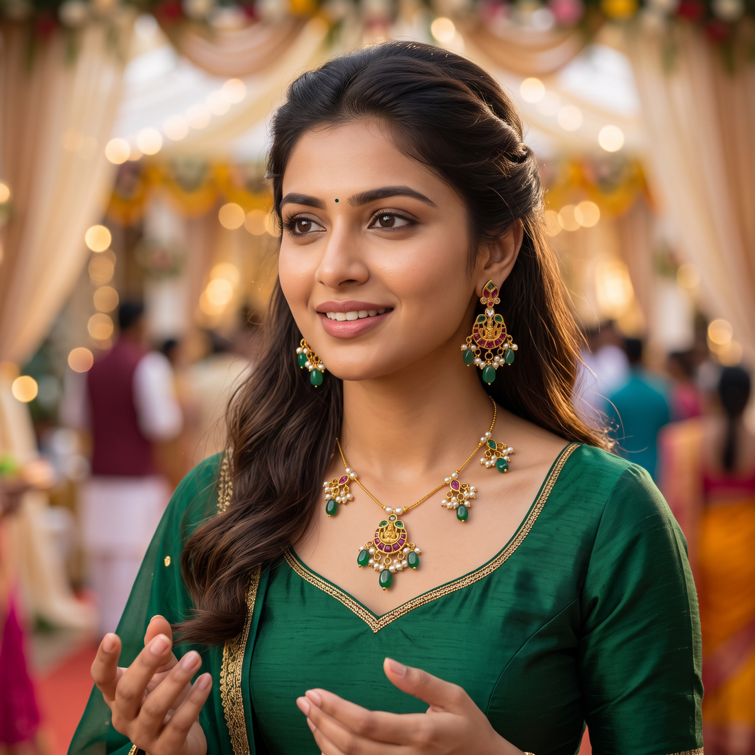 Lakshmi Beaded Necklace Set