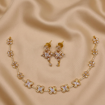 Crystal Blossom Necklace Set