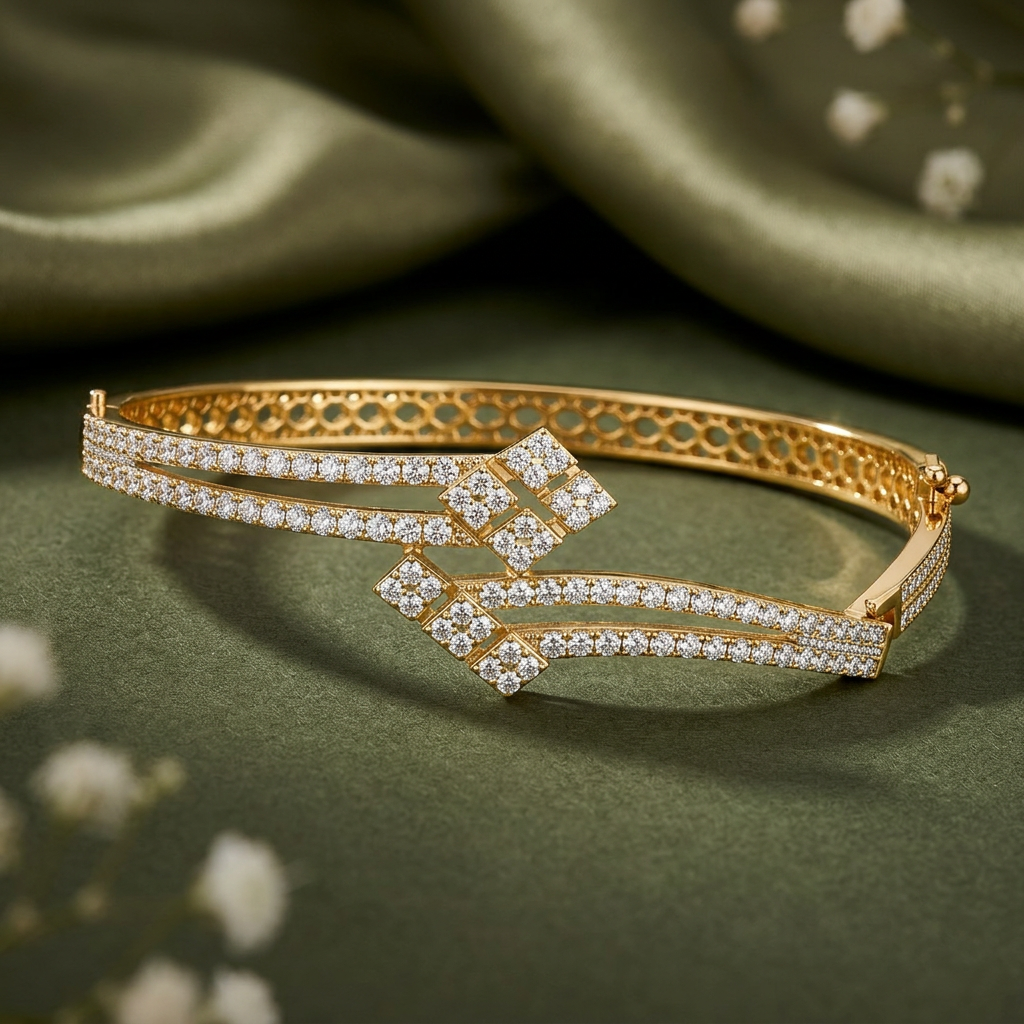 Adjustable CZ Rhombus Bracelets
