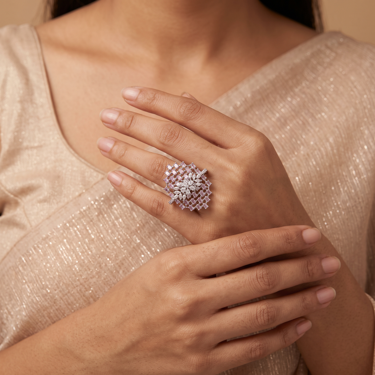 Amethyst Bloom Ring