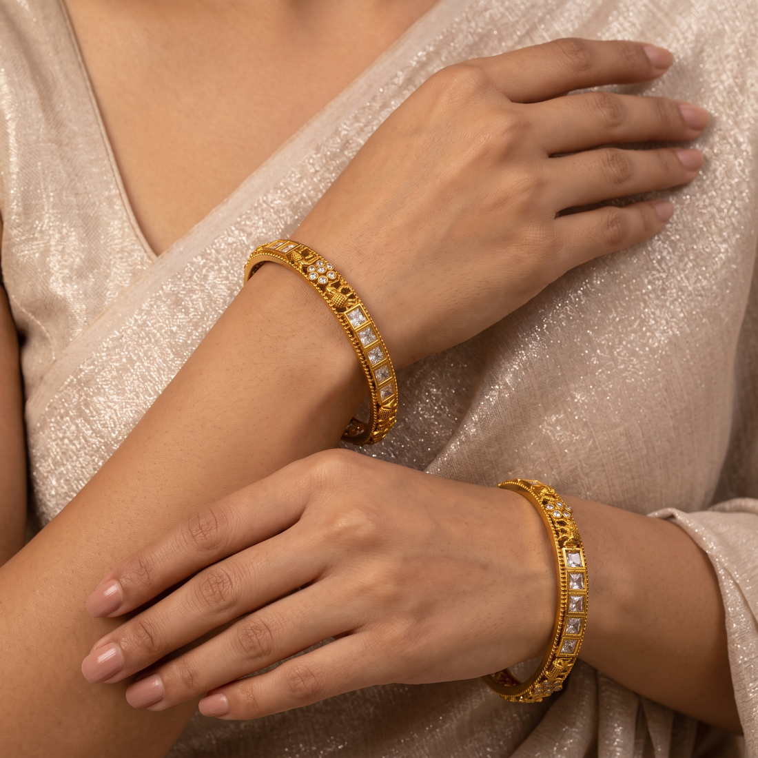 CZ Stone Designer Bangle