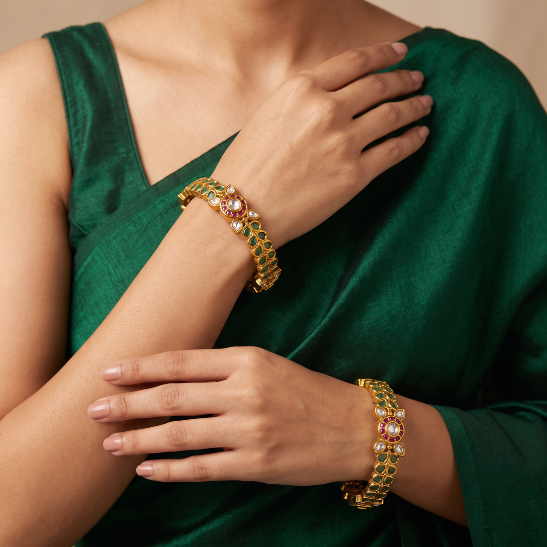Emerald Ruby Bangle