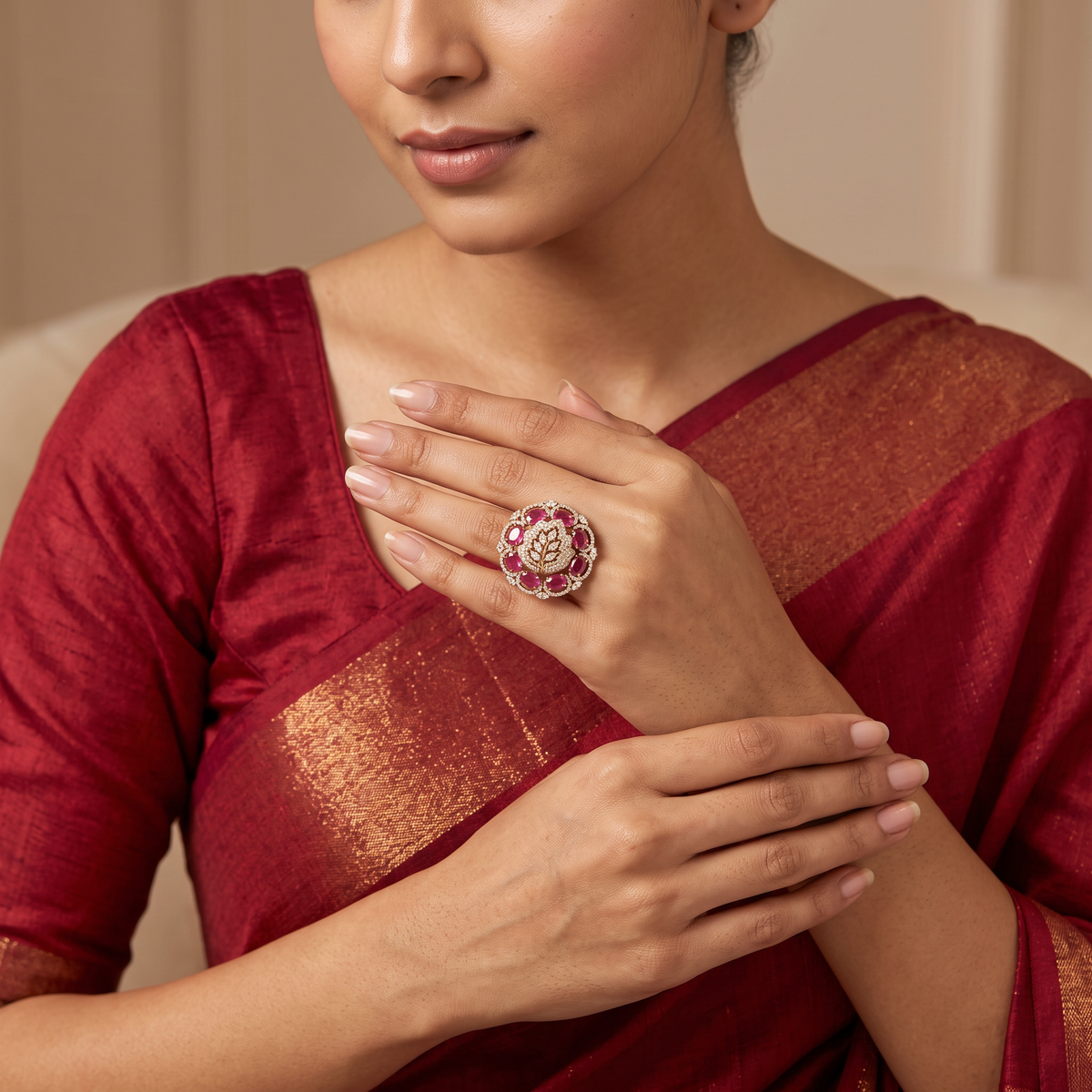 Pink Bloom Ring