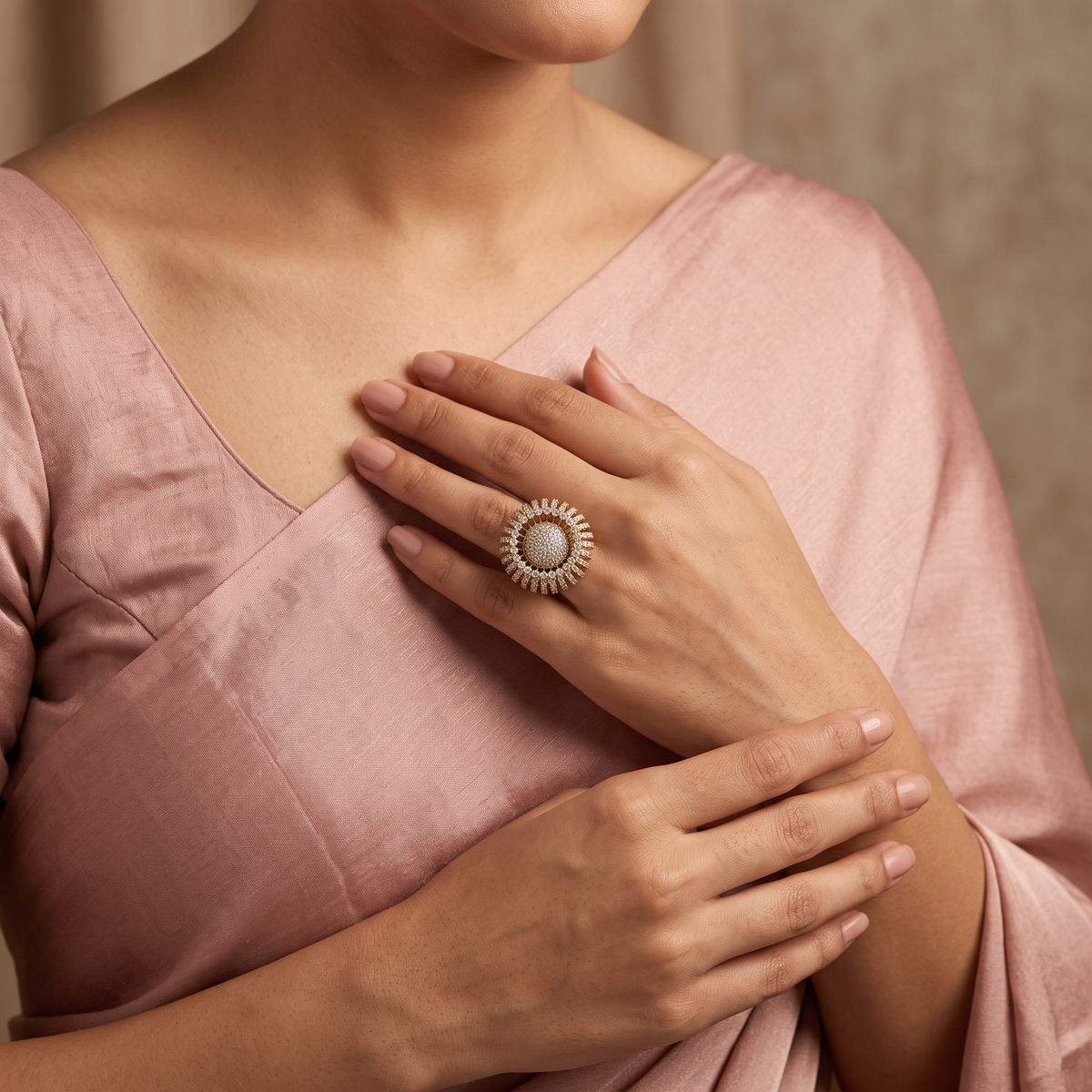 CZ Dome Ring