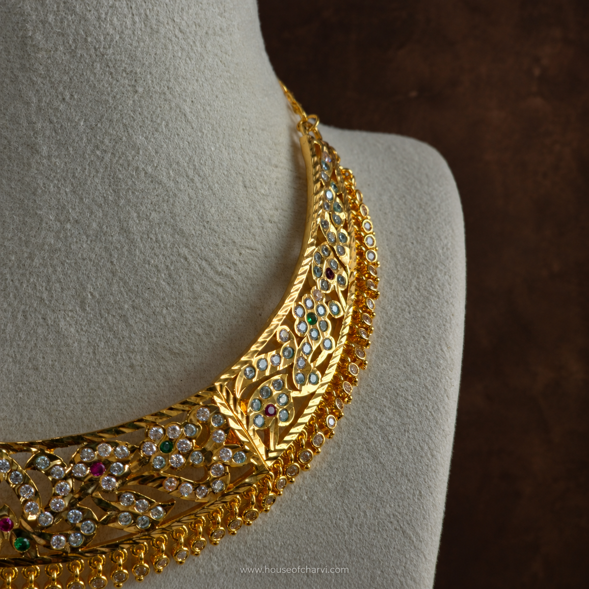 CZ Bridal Choker Necklace