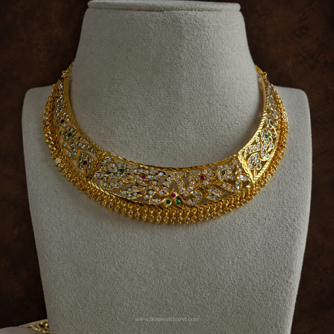 CZ Bridal Choker Necklace