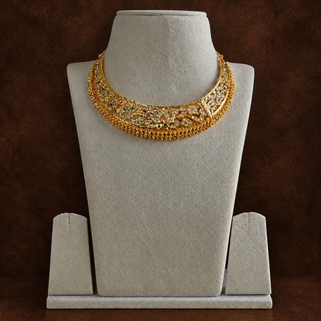 CZ Bridal Choker Necklace