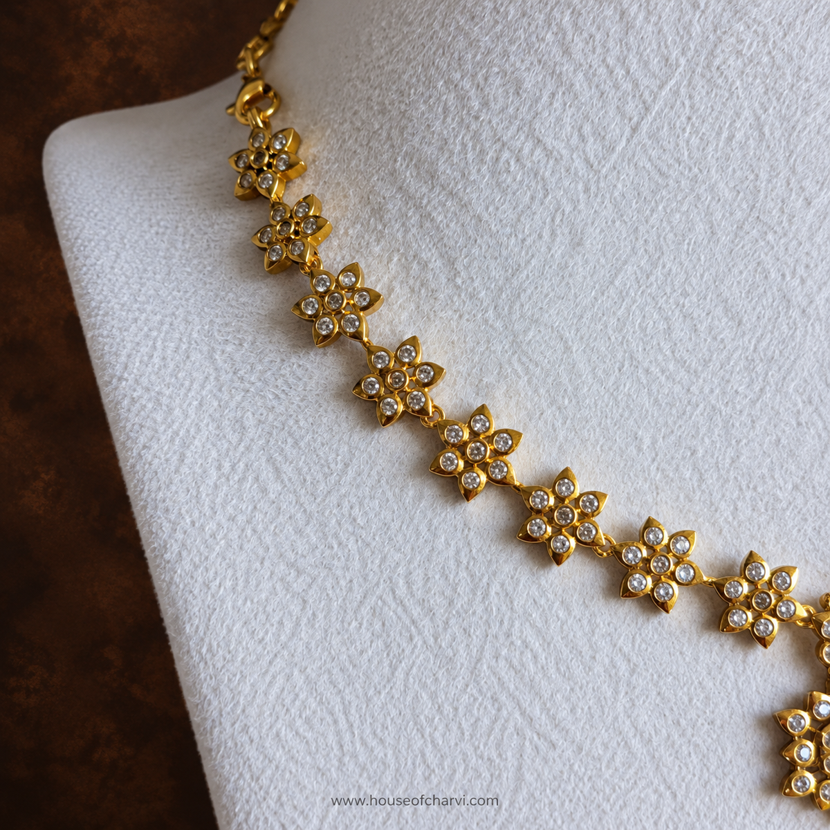 Crystal Blossom Necklace Set