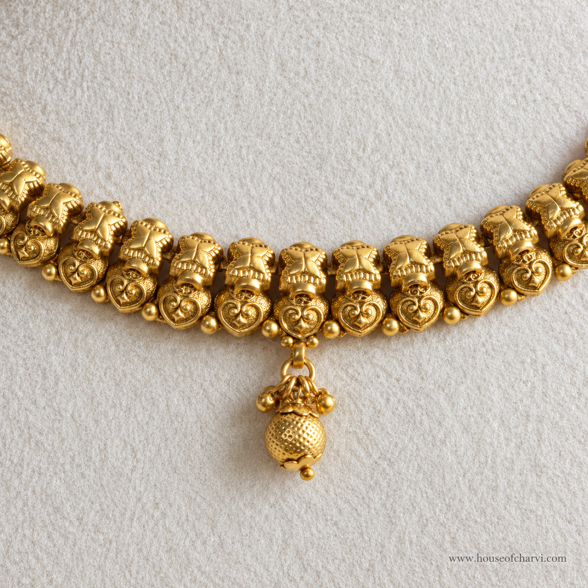 Gold Lakshmi Coin Choker Necklace Set