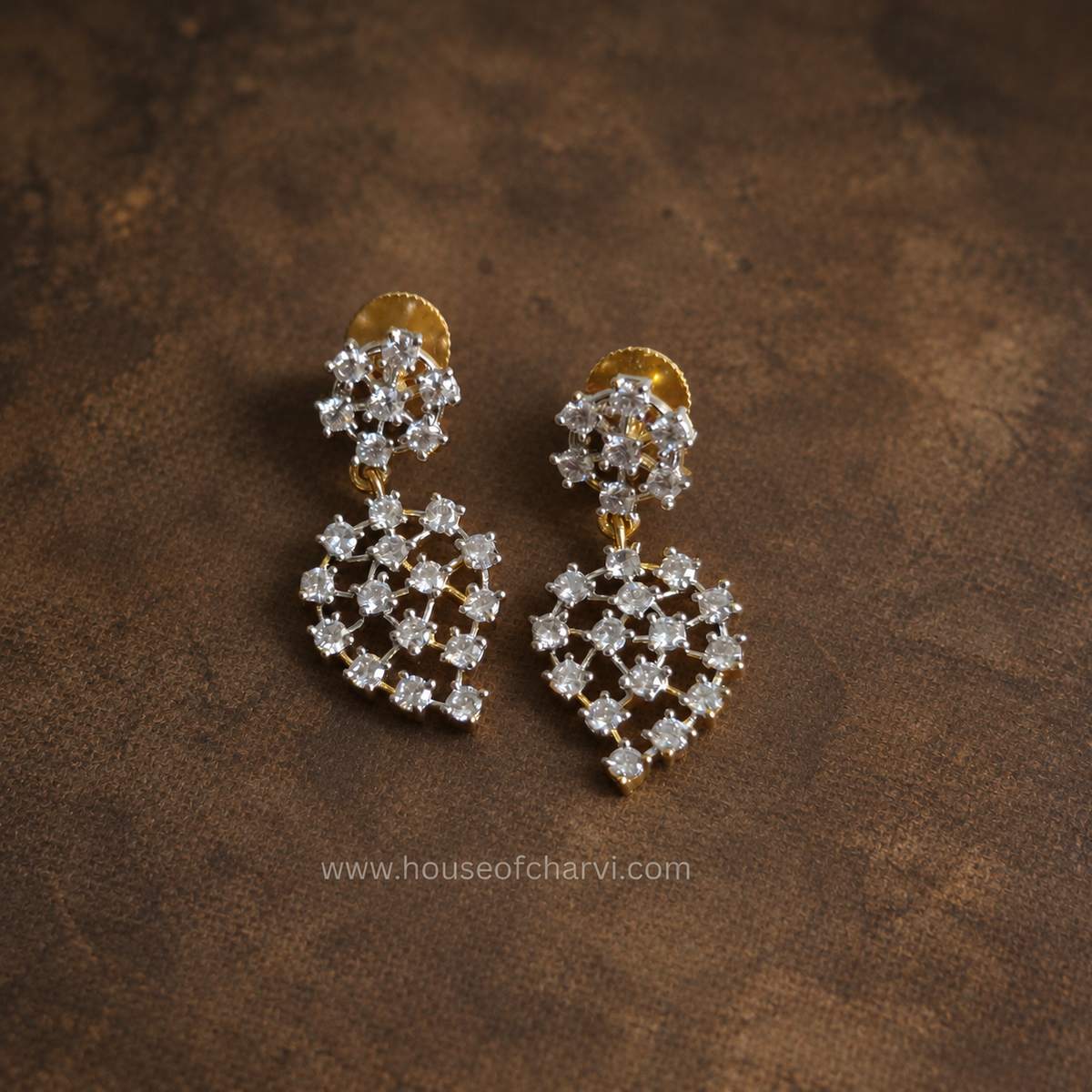 Crystal Lattice CZ Necklace Set