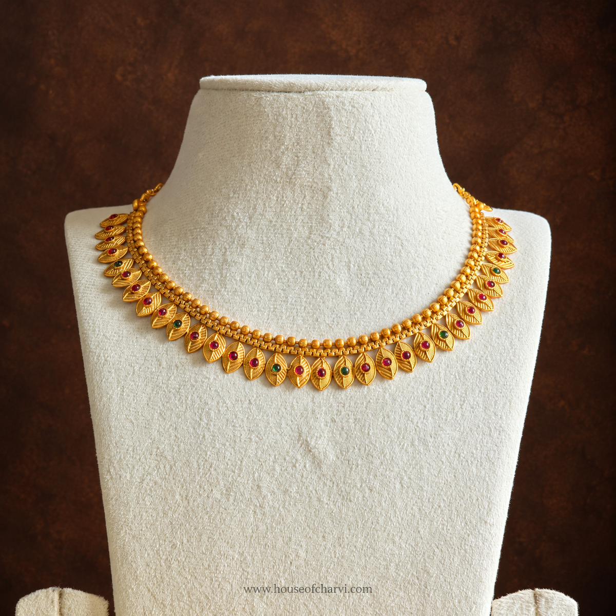 Leaf Motif Antique Choker Set