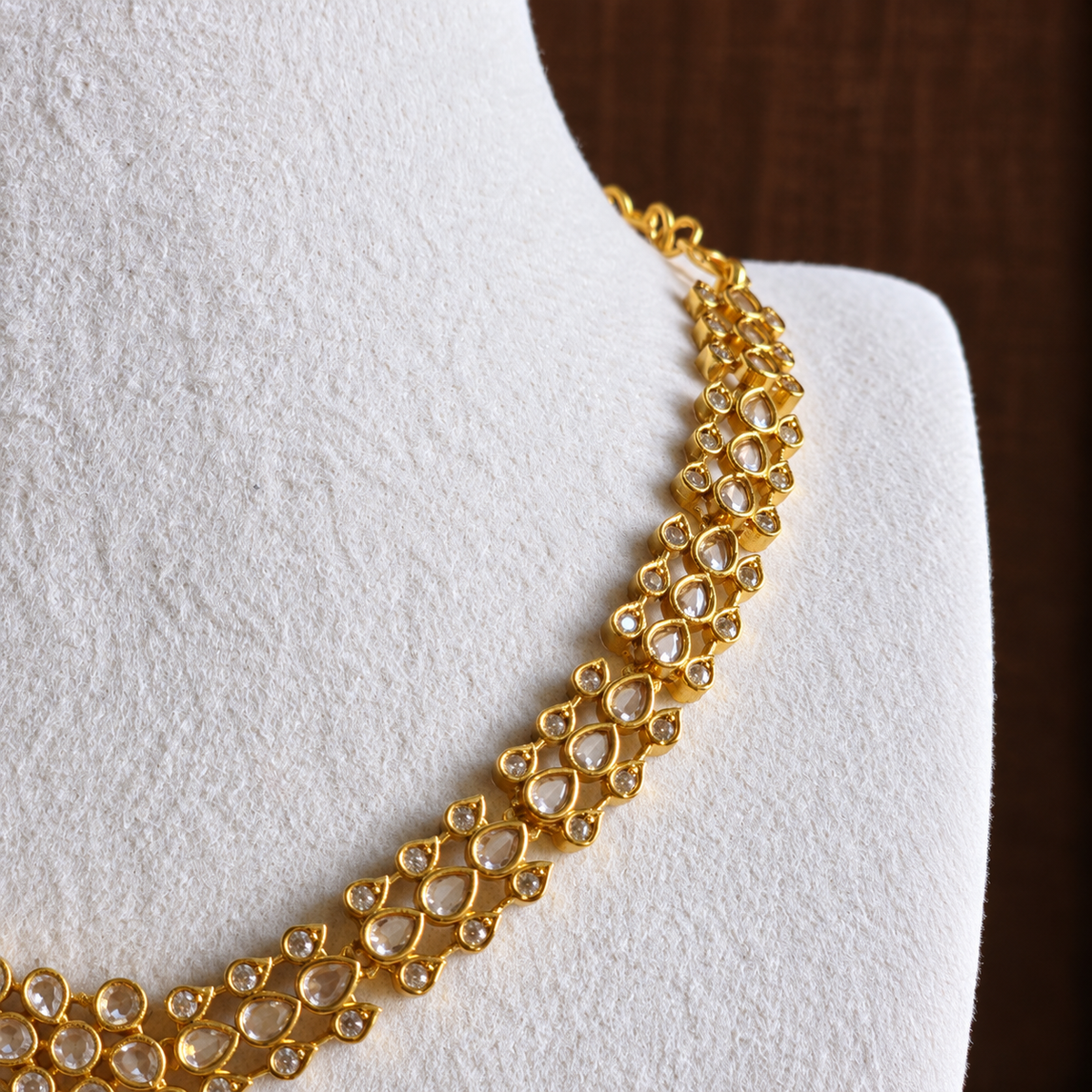 Ruby Green Kundan Pendant Necklace