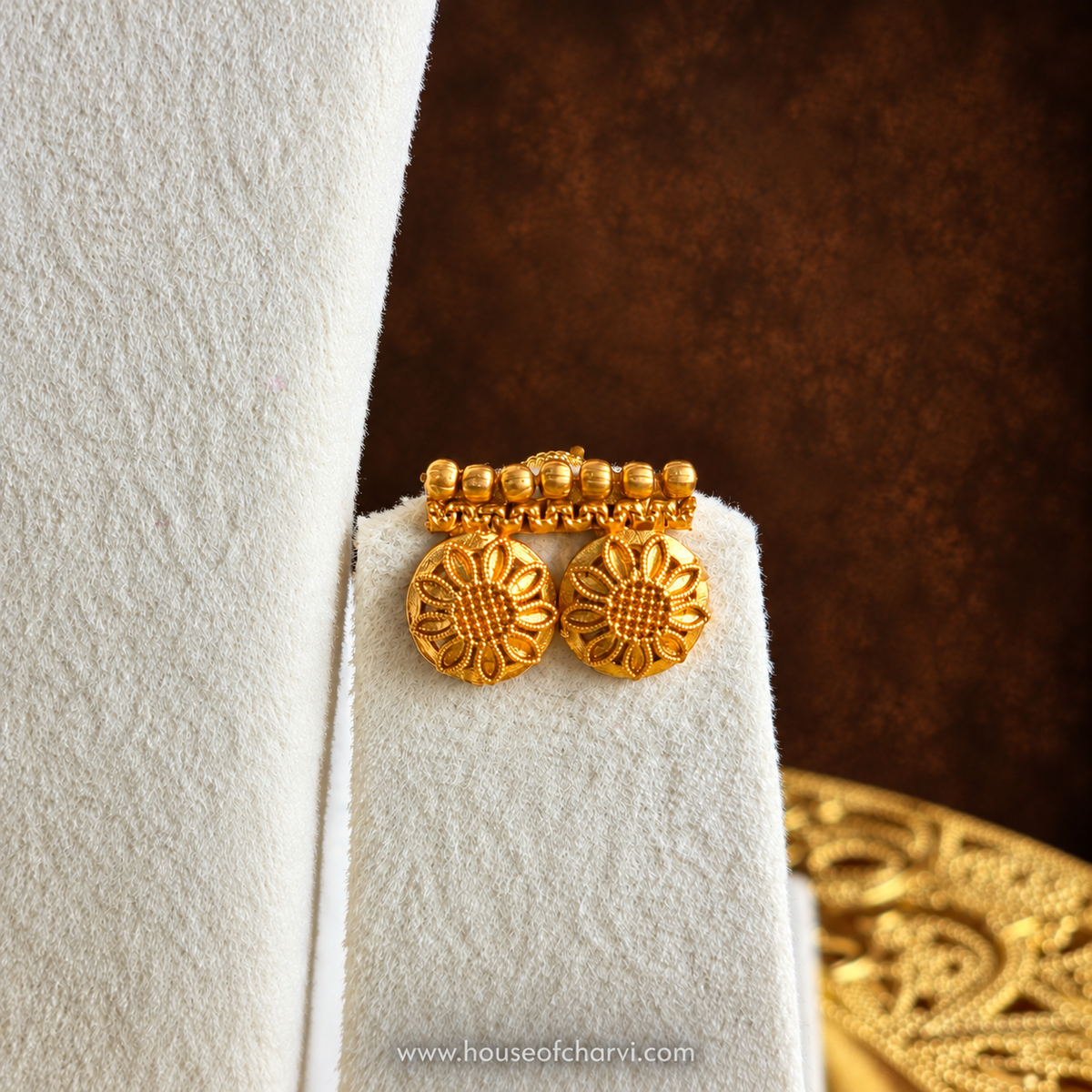 Floral Coin Antique Choker Set