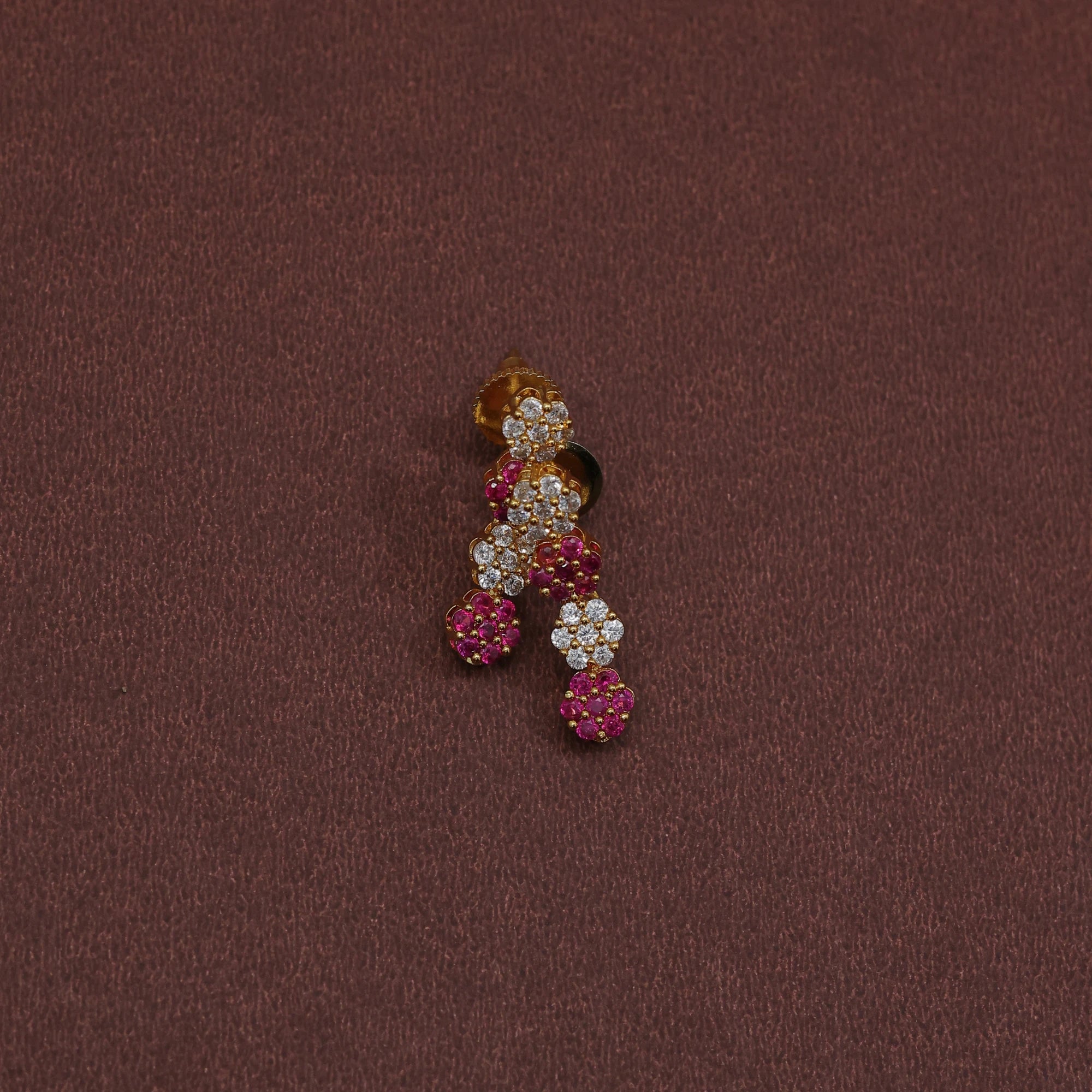 Ruby Floral Blossom Necklace