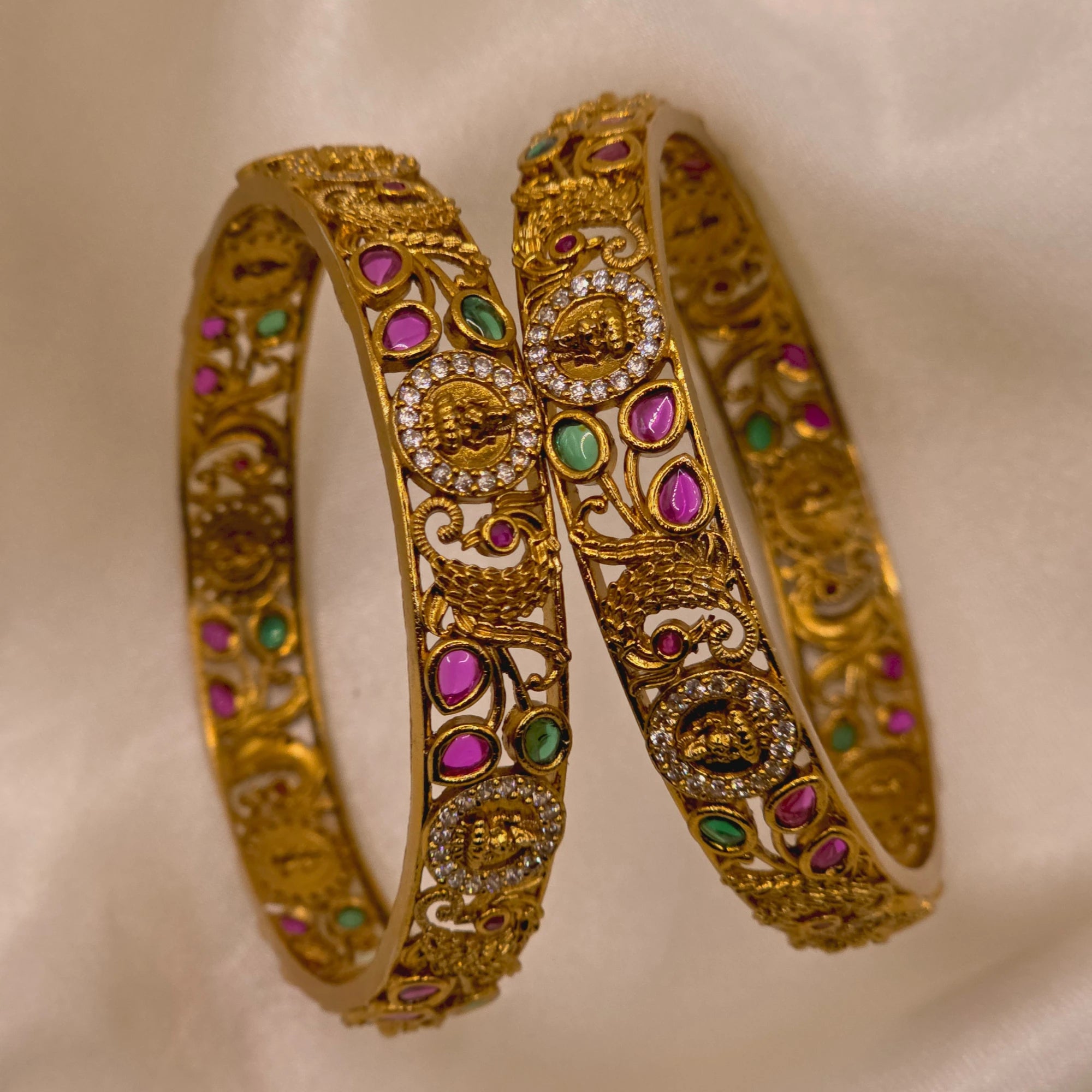 DIVYA LAKSHMI PEACOCK BANGLES