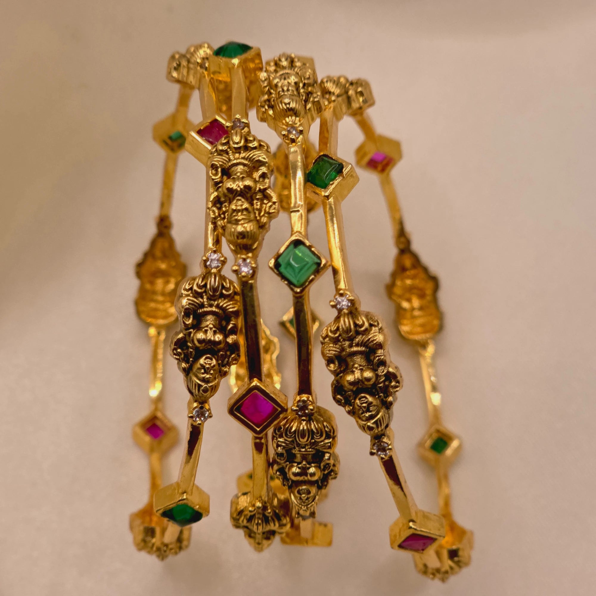 LAKSHMI CREST BANGLES PACK OF 4