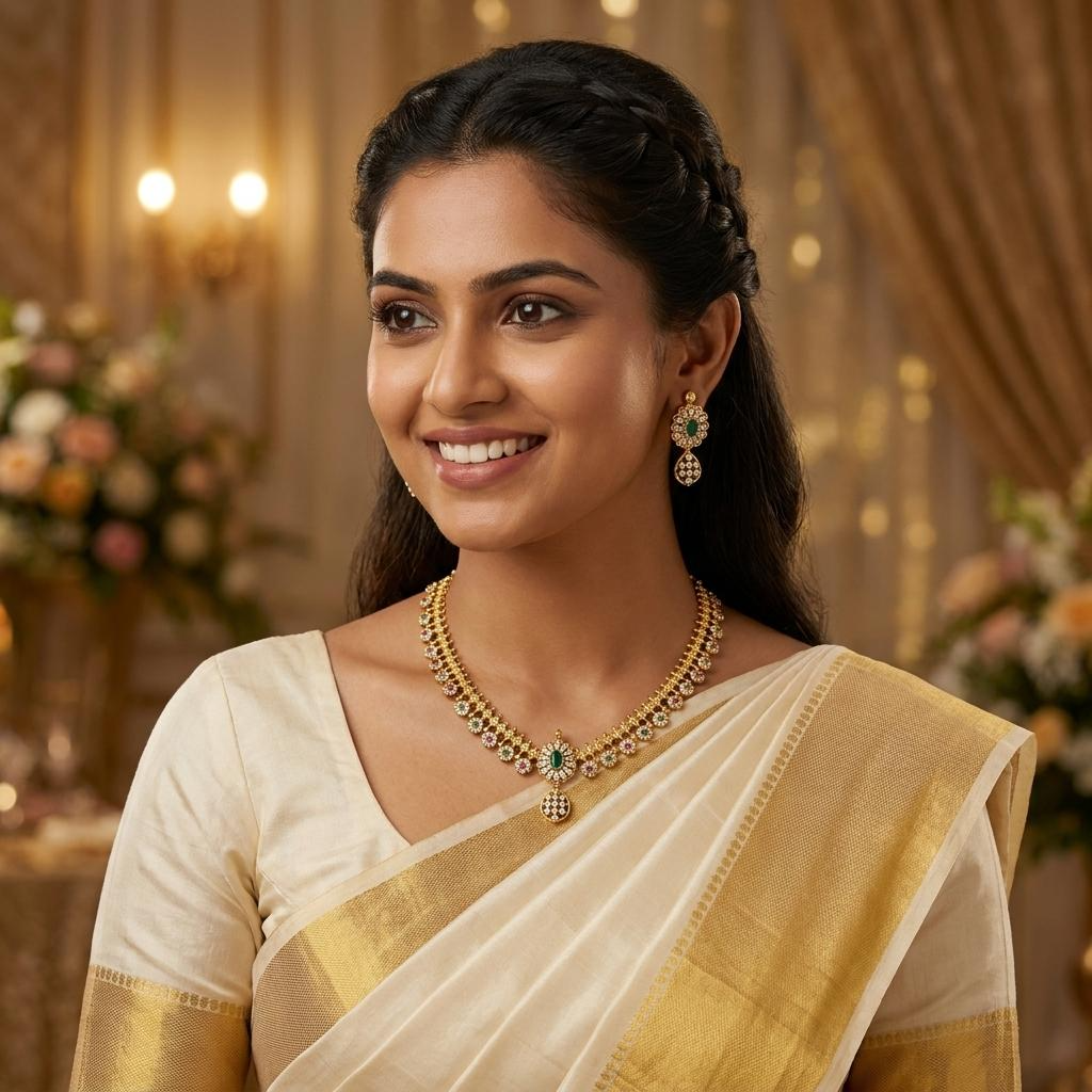 Elegant Emerald Drop CZ Necklace
