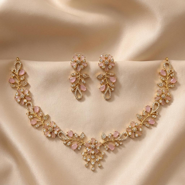 Blush Floral Vine Necklace