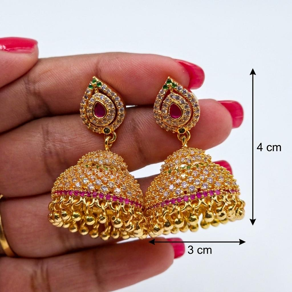 Micro Gold Plated Jhumkas 1