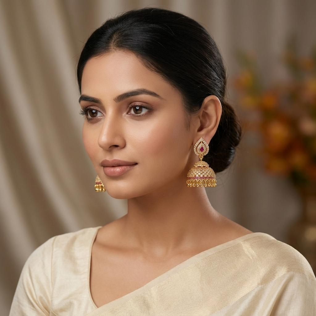 Micro Gold Plated Jhumkas 2