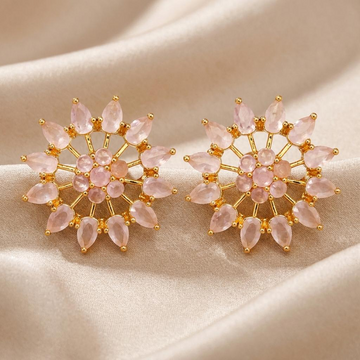 Sunburst Floral Stud Earrings