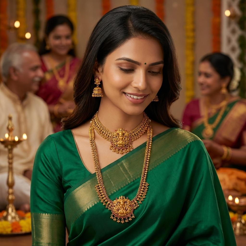 Lakshmi Antique Bridal Combo Set