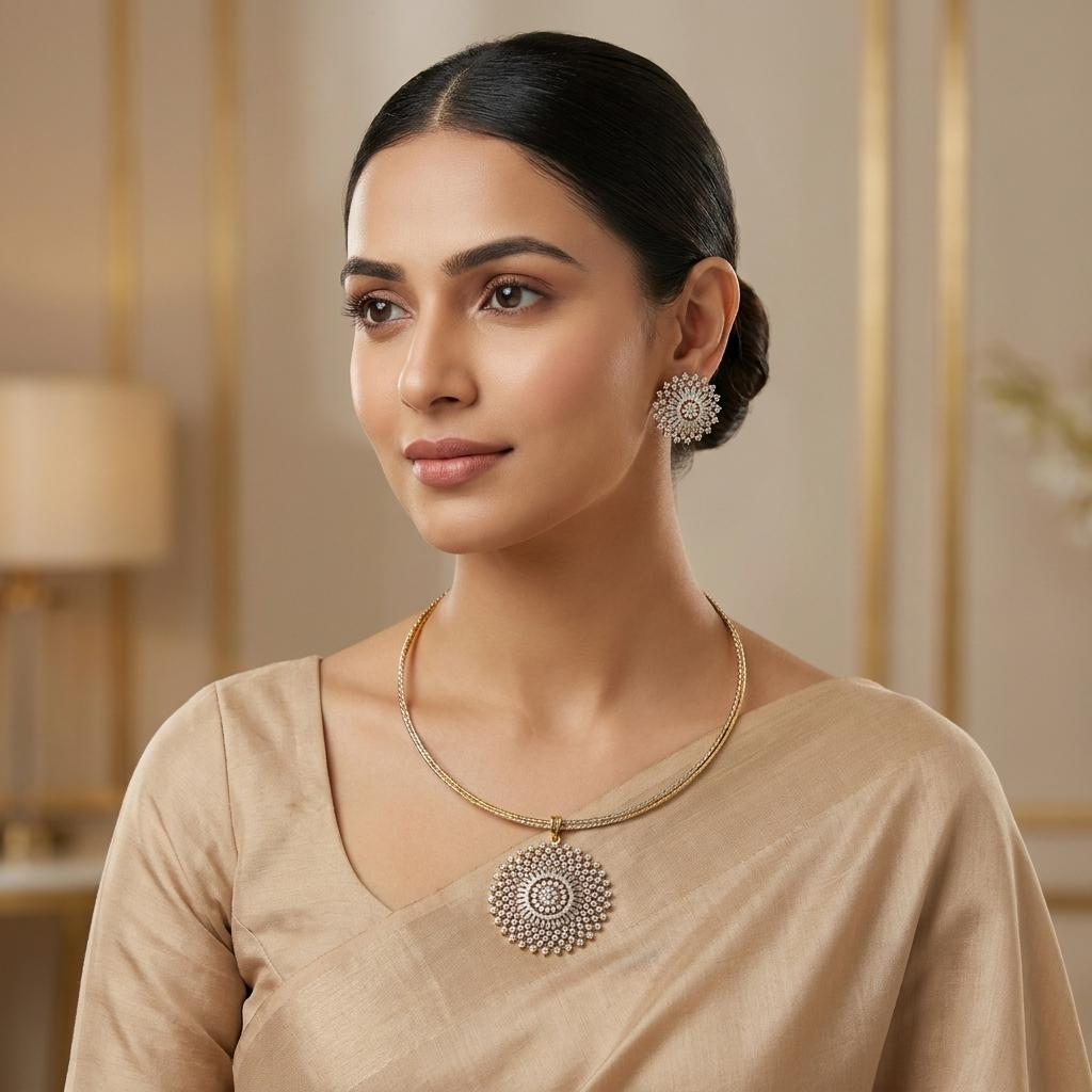Radiant CZ Pendant Set