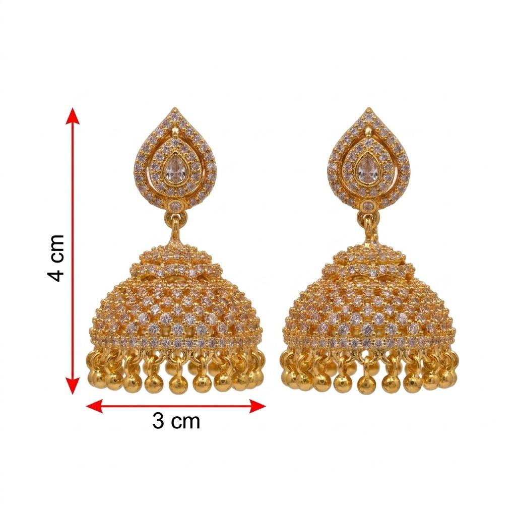 Micro Gold Plated Jhumkas 3