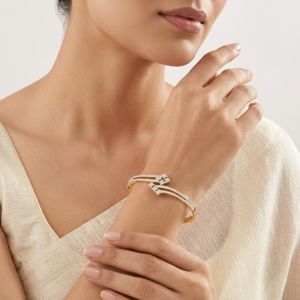 Adjustable CZ Rhombus Bracelets