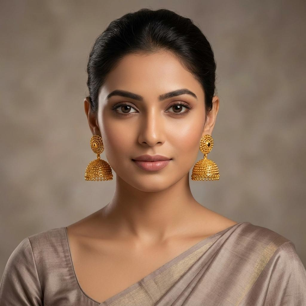 Micro Gold Plated Jhumkas 4